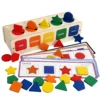 Toys Color&Shape Sorting Learning Matching Box for Baby Toddlers 1-3 Year Old,B 1