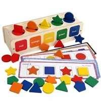 Toys Color&Shape Sorting Learning Matching Box for Baby Toddlers 1-3 Year Old,B 1