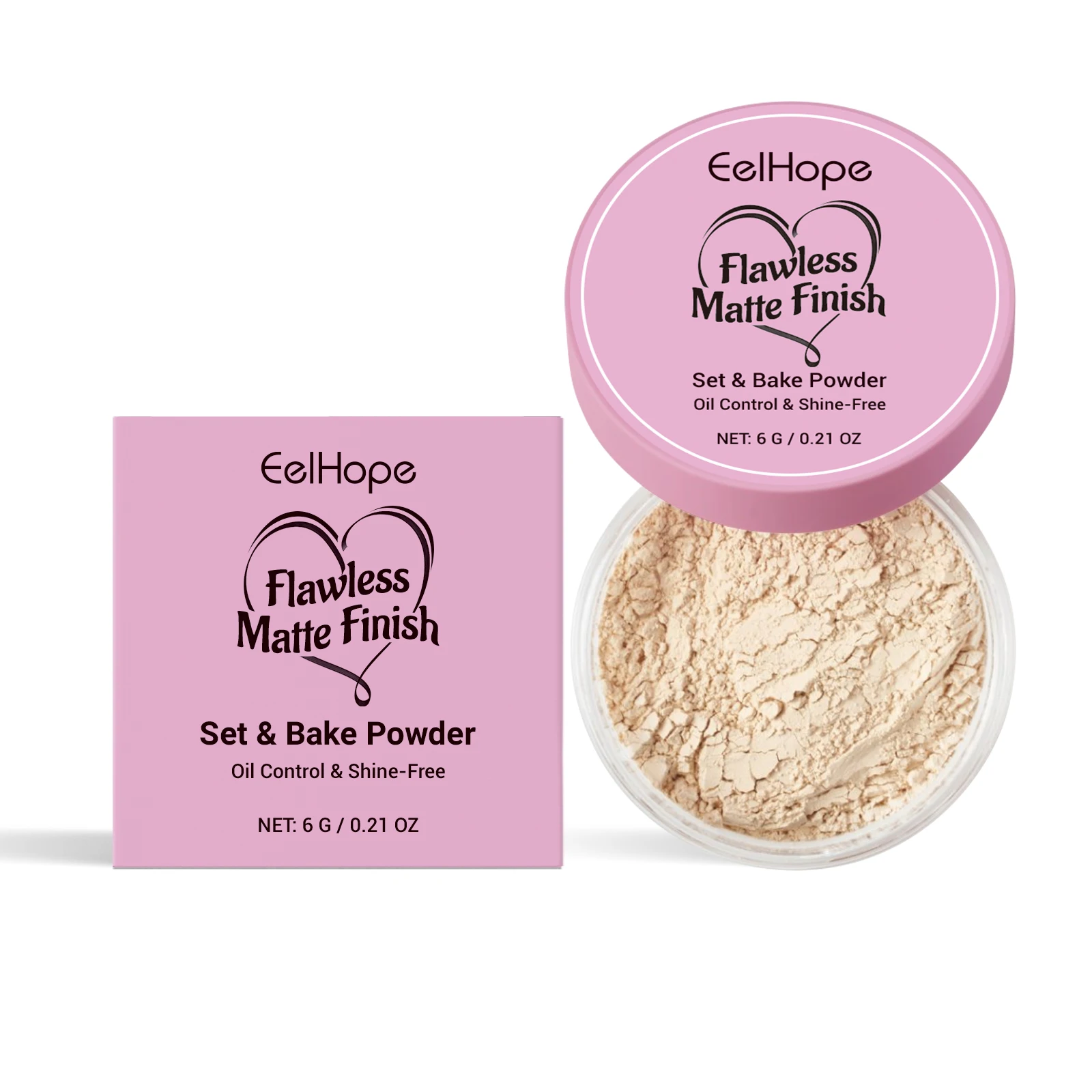 Setting Loose Powder - Natural, Lightweight, Oil-Control, Matte, Breathable, Refreshing & Non-Greasy Facial Setting Powder