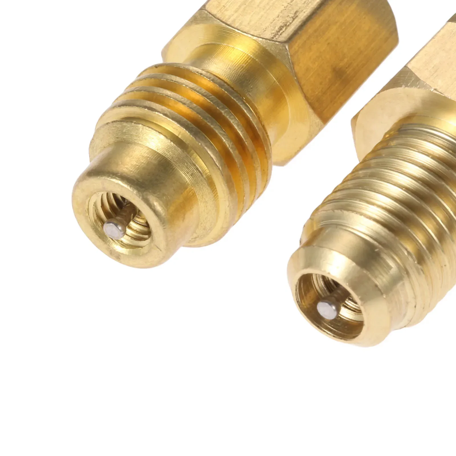 2pcs R1234YF 진공 호스 펌프 어댑터 1/2 LH x 1/4 SAE SAE 여성용 FL 황동 밸브 코어, 냉동 변환에 적합