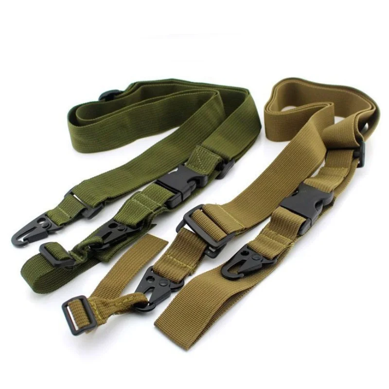 

Gun Rope, Three Point Rifle Sling Adjustable Bungee for Air-soft Gun Straps Paintball Hunting Braces -BK