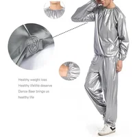 PVC Men Woman Sauna Suit Exercise Weight Loss Exercise Slimming Gym Fitness Workout Antirip Waterproof Sports Sweat Sauna Suit - Image 6