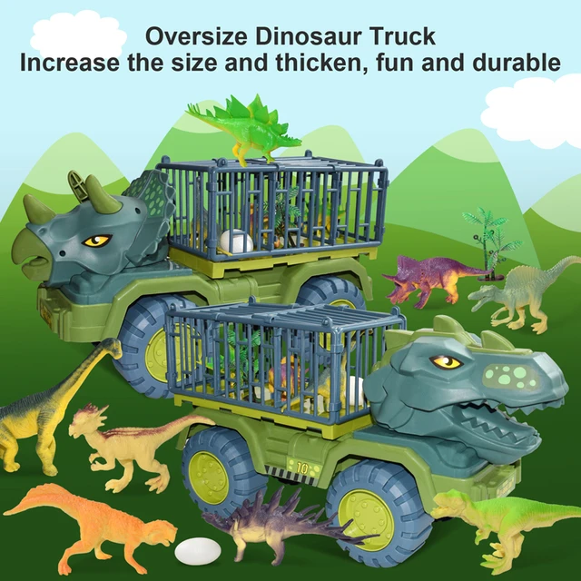 Novo dinossauro brinquedo jogar jogo veículo para menino carro portador  caminhão crianças montessori presente criança pista de corrida com crianças  mini carro - AliExpress