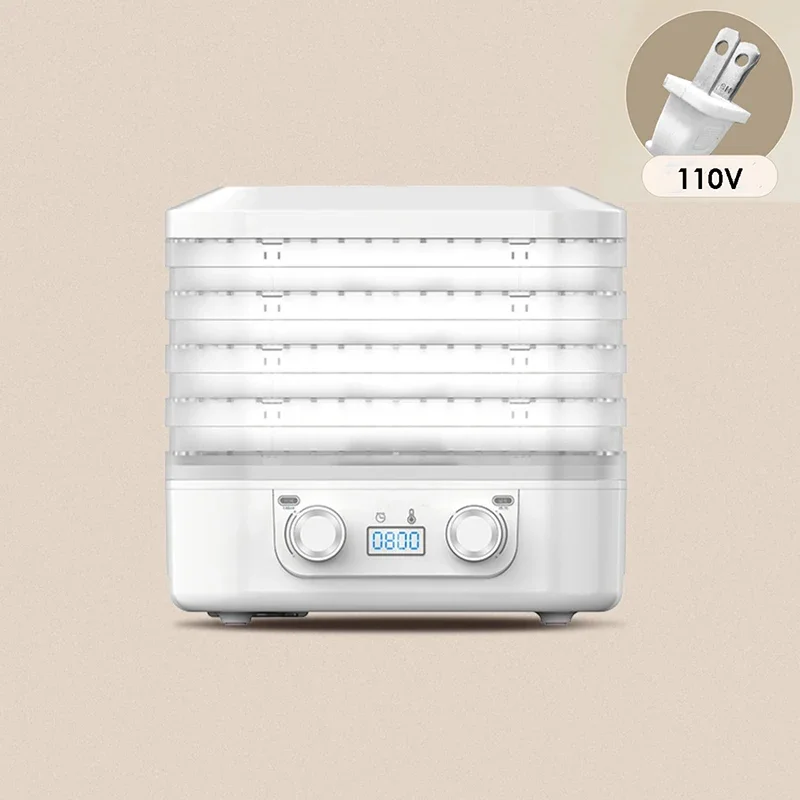 110V 220V 5 Layers Intelligent Fruit Dryer Food Dehydrator Fruit Vegetable Meat Scented Tea Dehydrated Pet Snack Drying Machine