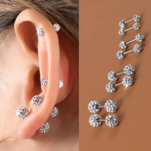 18ct White Gold 4Mm Ball Stud Earrings | Cerrone Jewellers