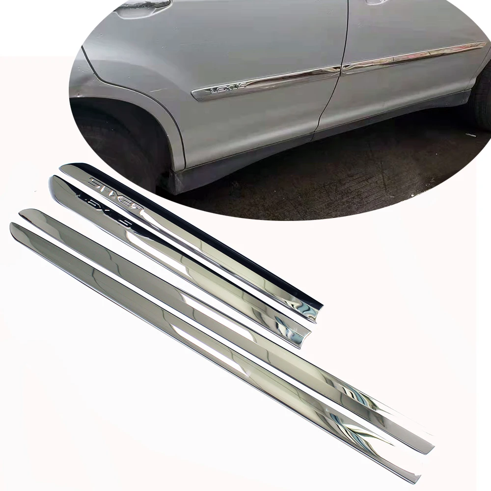 4PCS Stainless Steel Door Body Molding For Lexus RX300 RX330 RX350