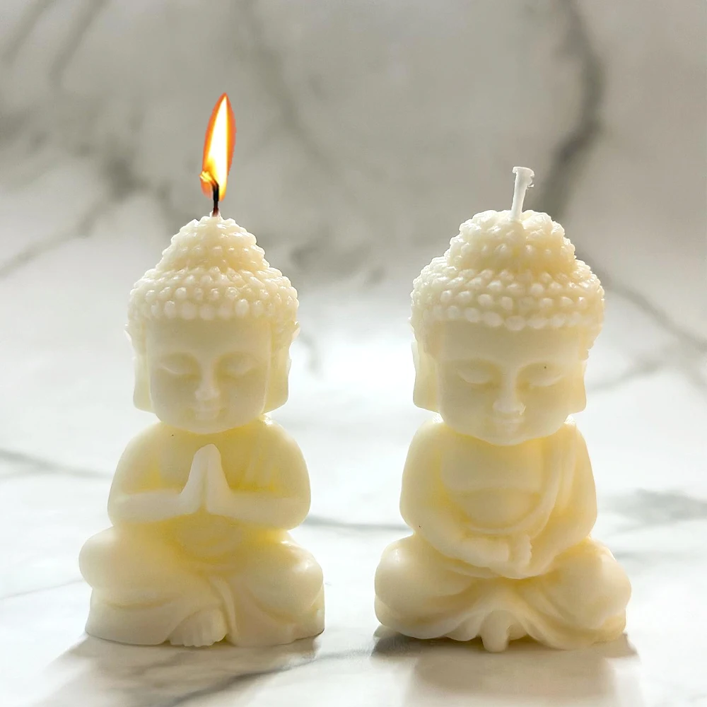 Tanio 3D Maitreya świeca silikonowa formy DIY kościół budda dokonywanie sklep