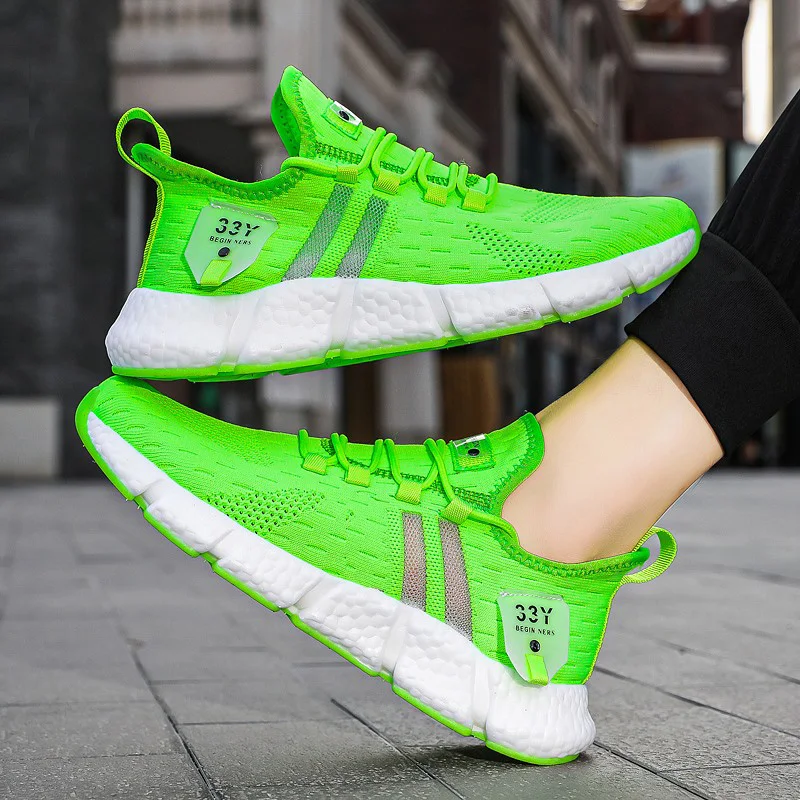 Mens White Sneakers Men Lightweight Mesh Running Shoes for Men Breathable Sports Casual Shoe Unisex Tenis Walking Footwear