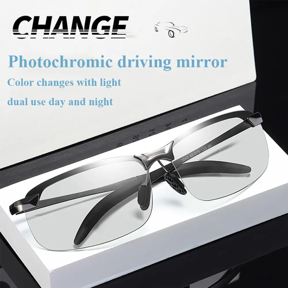 PhotochromicSunglassesMenPolarizedDrivingChameleonGlassesMale