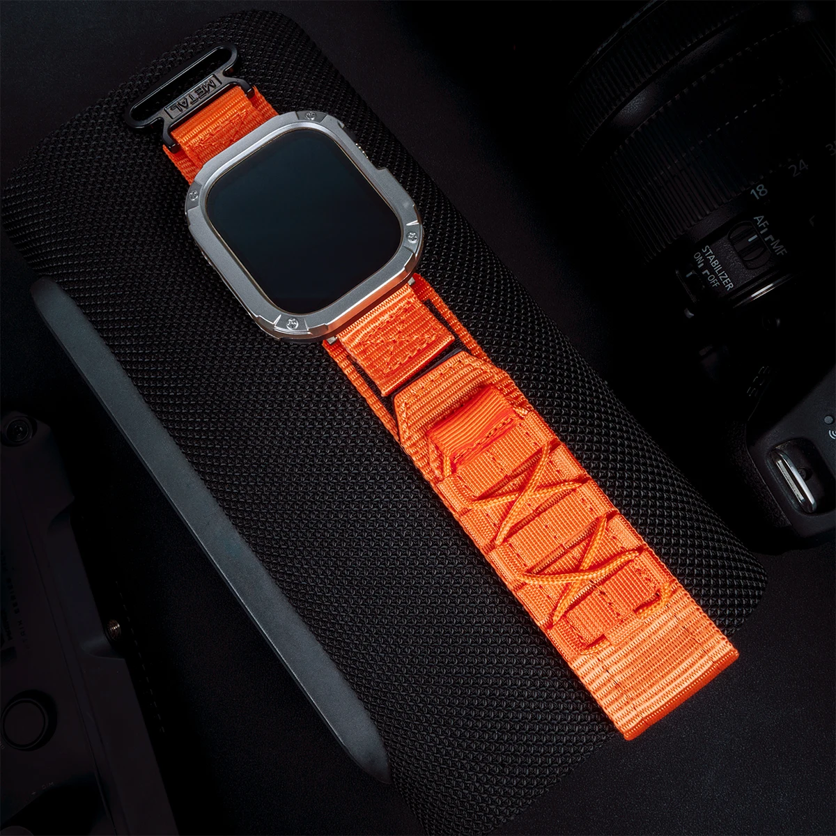 Enhanced Tactical Nylon Strap with TPU Anti-Drop Case
