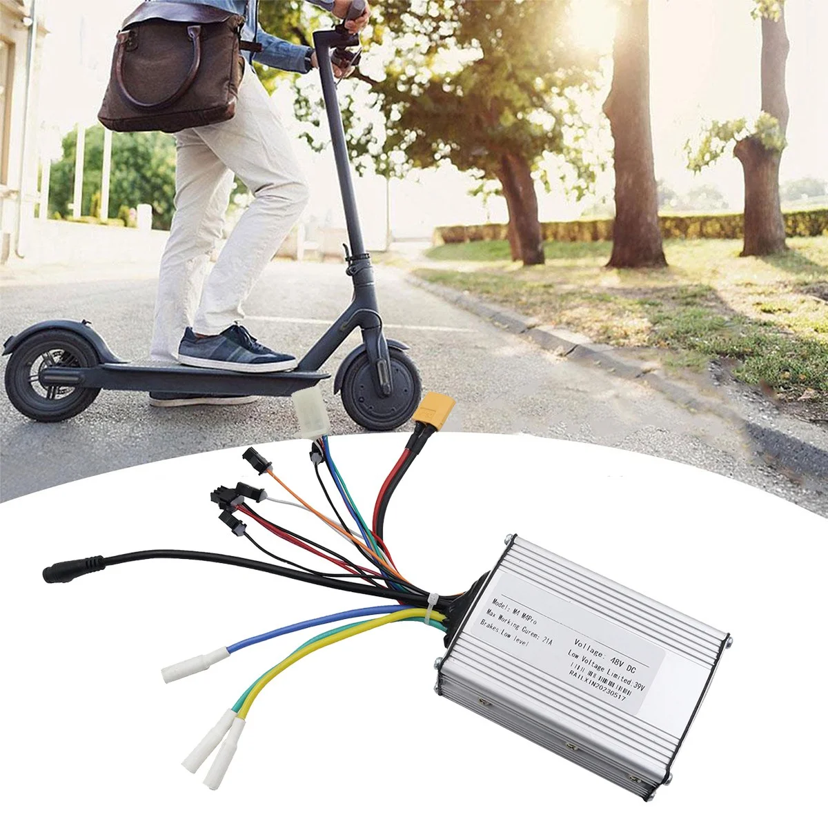 Controller Brushless Per Scooter Elettrico 48V 21A + Tf-100 Misuratore Lcd A 6Pin Per Parti Di Riparazione Kugoo Kukirin M4/M4 Pro