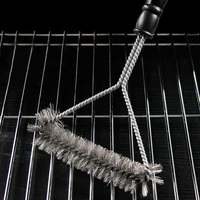 Barbecue Grill BBQ Brush Clean Tool Grill Accessories Stainless Steel Bristles Non-stick Cleaning Brushes Barbecue Accessories 2