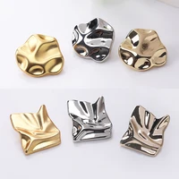 10pcs Irregular Design Metal Buttons For Trendy Clothing Sweater Cardigan Coat DIY Sewing Accessories High Quality Buttons Whole