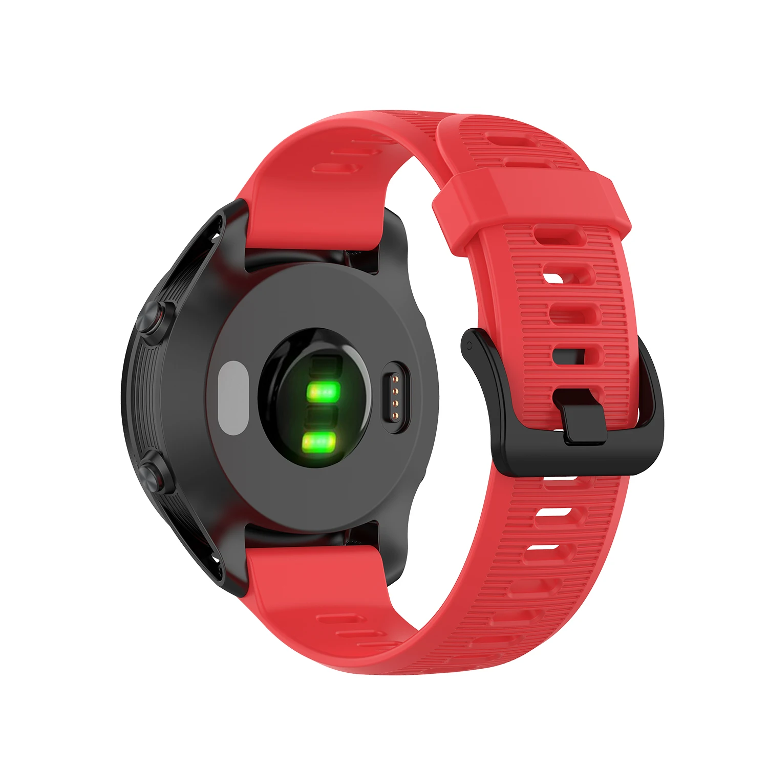 22mm Premium Silicone Watch Strap - Replacement Wristband in Classic Bracelet Design