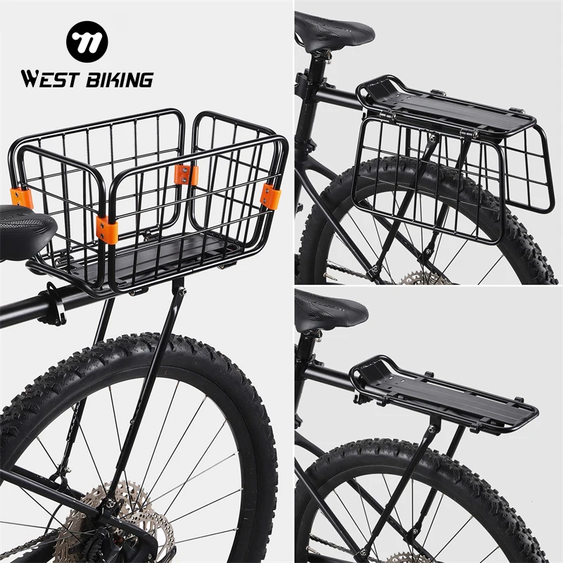 Cargo Bike Rack Bike Dog Basket Rear WEST BIKING Bicycle Rack