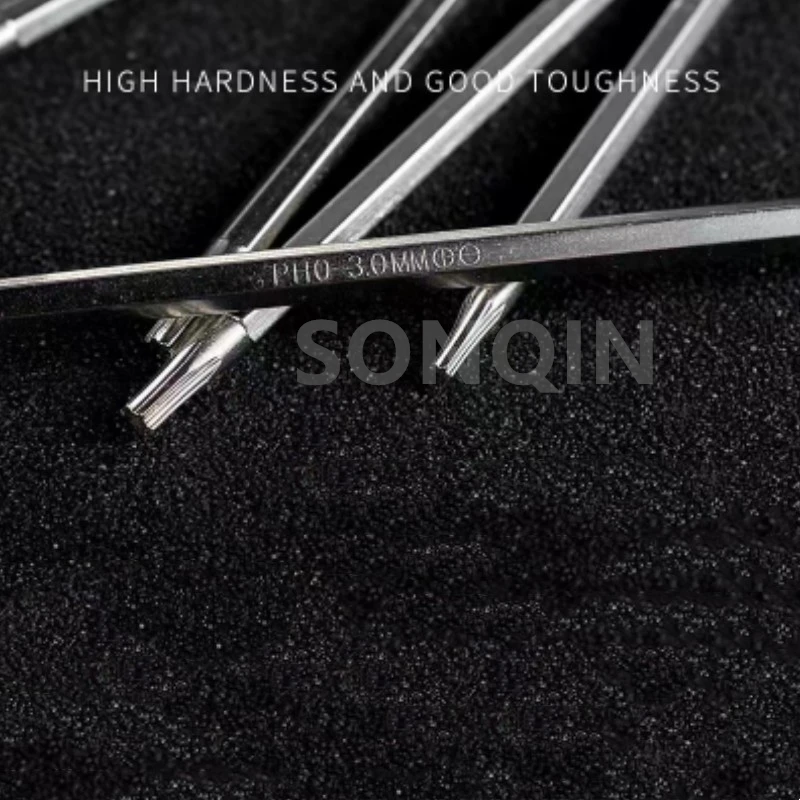 6 in 1 Screwdriver Set Magnetic Precision Double-Head Bits Adjustable Torx Cross Screw Drivers Portable Household Tools