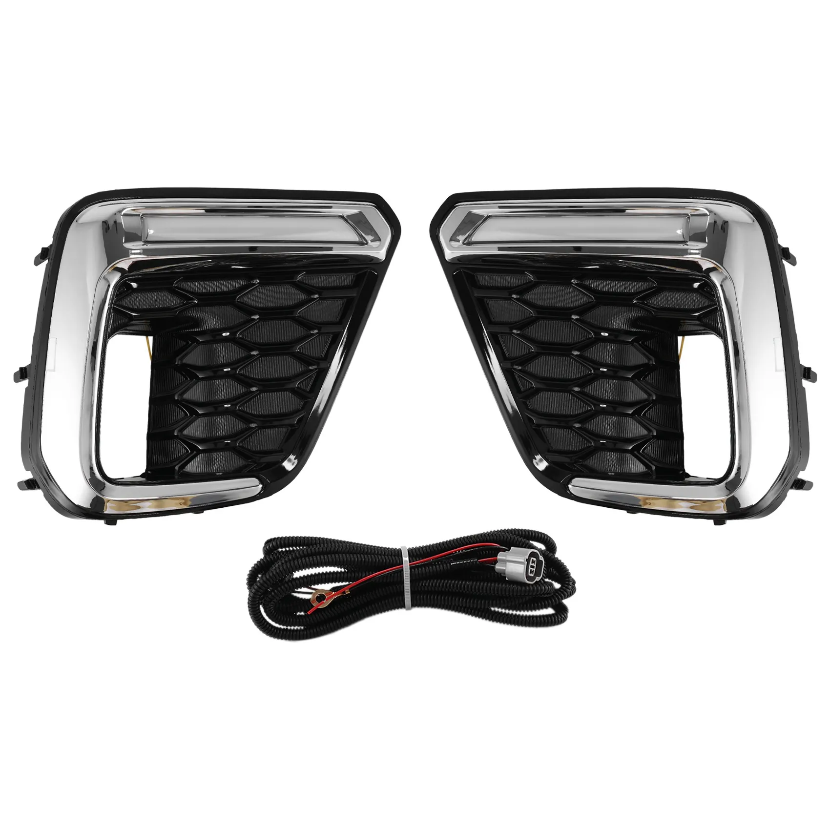 LED Daytime Running Lights 3 Colors Signal Lamp Front Fog Lights