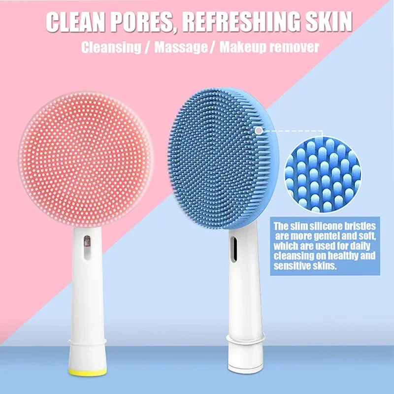 New Electric Facial Cleansing Brush Toothbrush Head Replacement Brush Heads Ultrasound Cleansing Head Face Skin Care for Oral-B