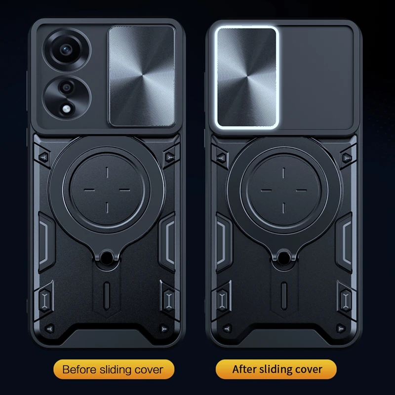 Shockproof Kickstand Protective Cover with Lens Protection