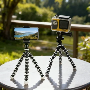 Supporto per treppiede Octopus Gorillapod flessibile per telefono cellulare fotocamera smartphone Dslr tavolo scrivania mini treppiede con clip