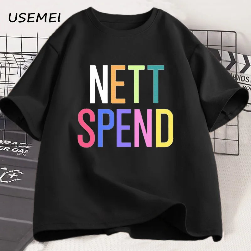 Nettspend T-Shirt Tee Tour Merch Y2K Clothes Men Casual Hip Hop
