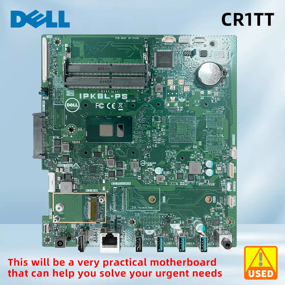 

IPKBL-PS For Dell Inspiron 3277 3477 All-in-one AIO Motherboard CN-0CR1TT 0CR1TT CR1TT IPKBL-PS Mainboard W/ 4415U I3-7130U CPU