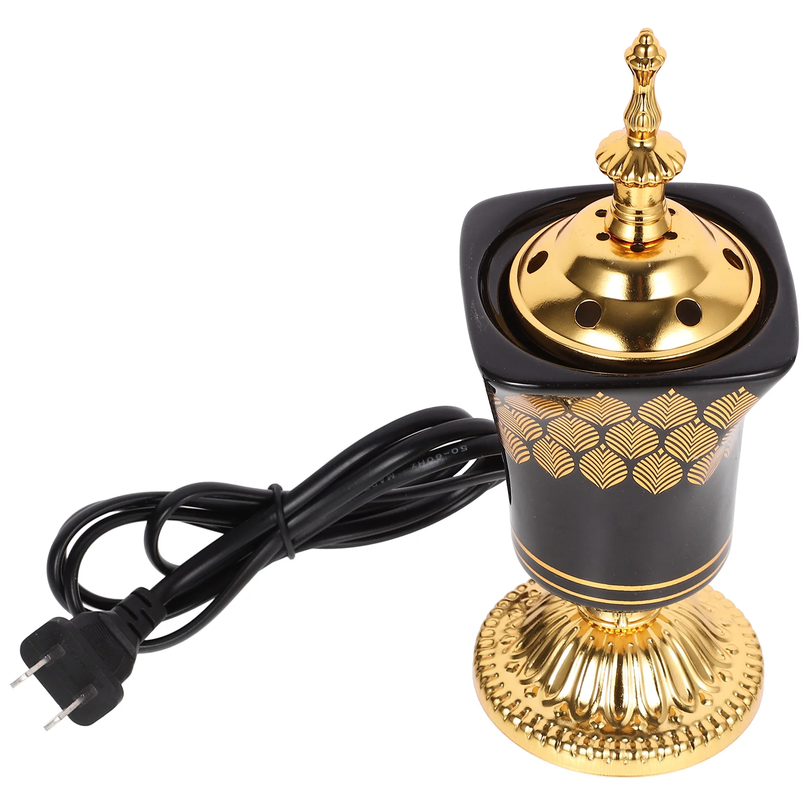 

Bakhoor Electric Incense Burner Vintage Arabic Incense Burner Middle Eastern Style Tabletop Electric Censer Aroma Burner