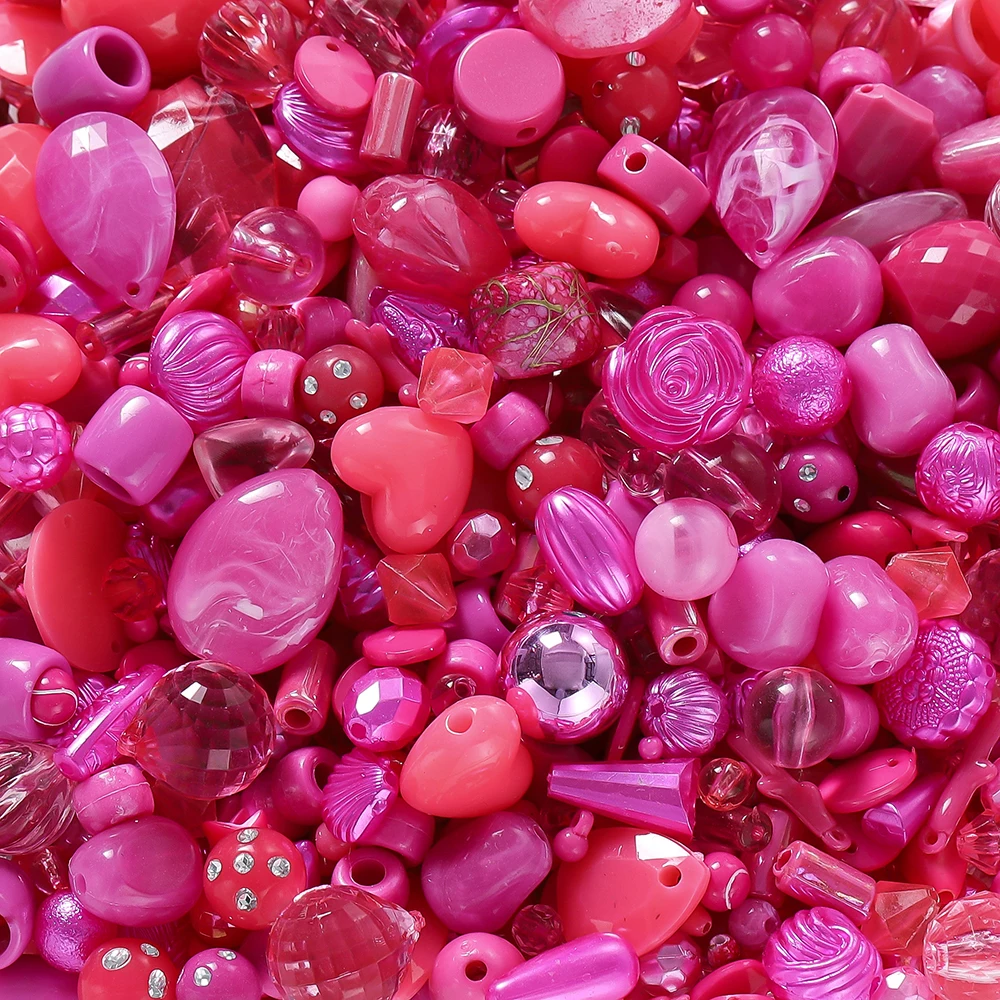 Colorful Bowknot, Star, Heart, and Butterfly Acrylic Beads