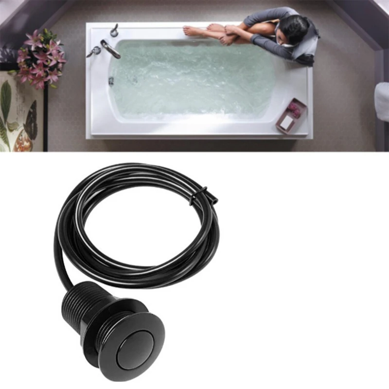 On/Off Push Air Button Switch for Bath Spa Jet Tub Disposal Tubing Pneumatic Air Pressure Switch Knob Kit air pressure switch
