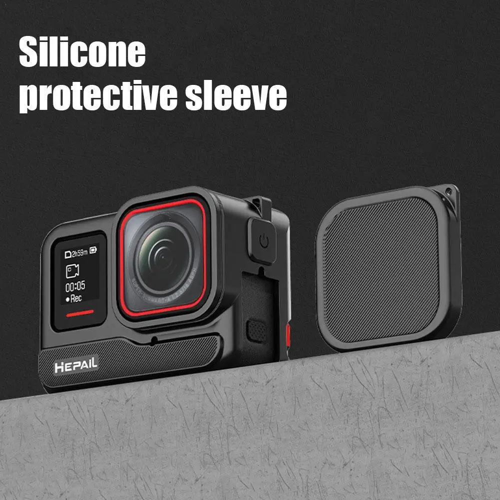 

For Insta360 Ace Pro Silicone Protective Case Frame With Lens Cap Cover For Insta360 Ace Pro Sports Camera Protective Accessory
