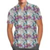 Disney Frozen Inspiration Men's Button Up Short Sleeve Fashion Disney Hawaiian Shirt Vintage Short Sleeve Shirt 4