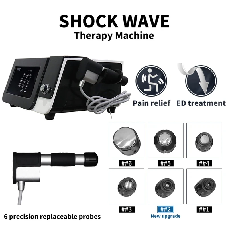 M&aacute;quina de terapia de ondas choque neum&aacute;ticas, fisioterapia extracorp&oacute;rea, tratamiento ondas choque ED, alivio del dolo
