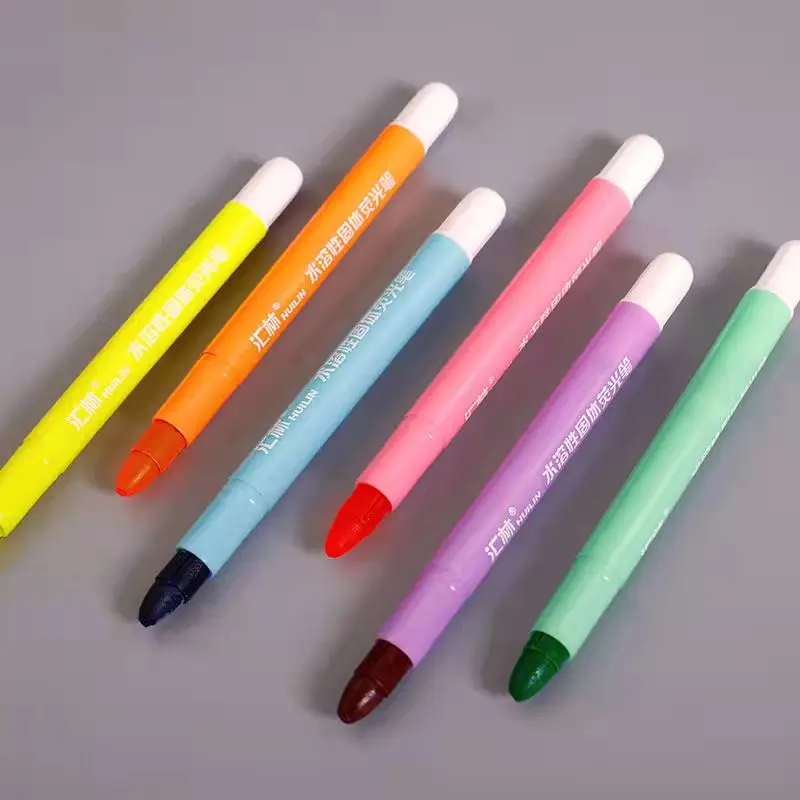 Dong-A Rotuladores fluorescentes sólidos con texto debajo del forro, caja  fuerte Ink JET – Paquete de 5 bolígrafos