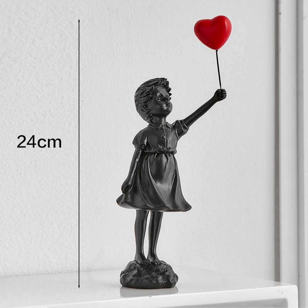 Statua Decorativa Banksy In Resina - Scultura Moderna Per Casa E Ufficio | Idea Regalo Originale - Foto 2