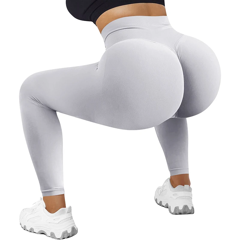 Ribbed Leggings Women Seamless High Waist Sexy Push Up Butt Yoga Pants Gym  Fitness Legging Tummy Control Workout Running Tights - AliExpress