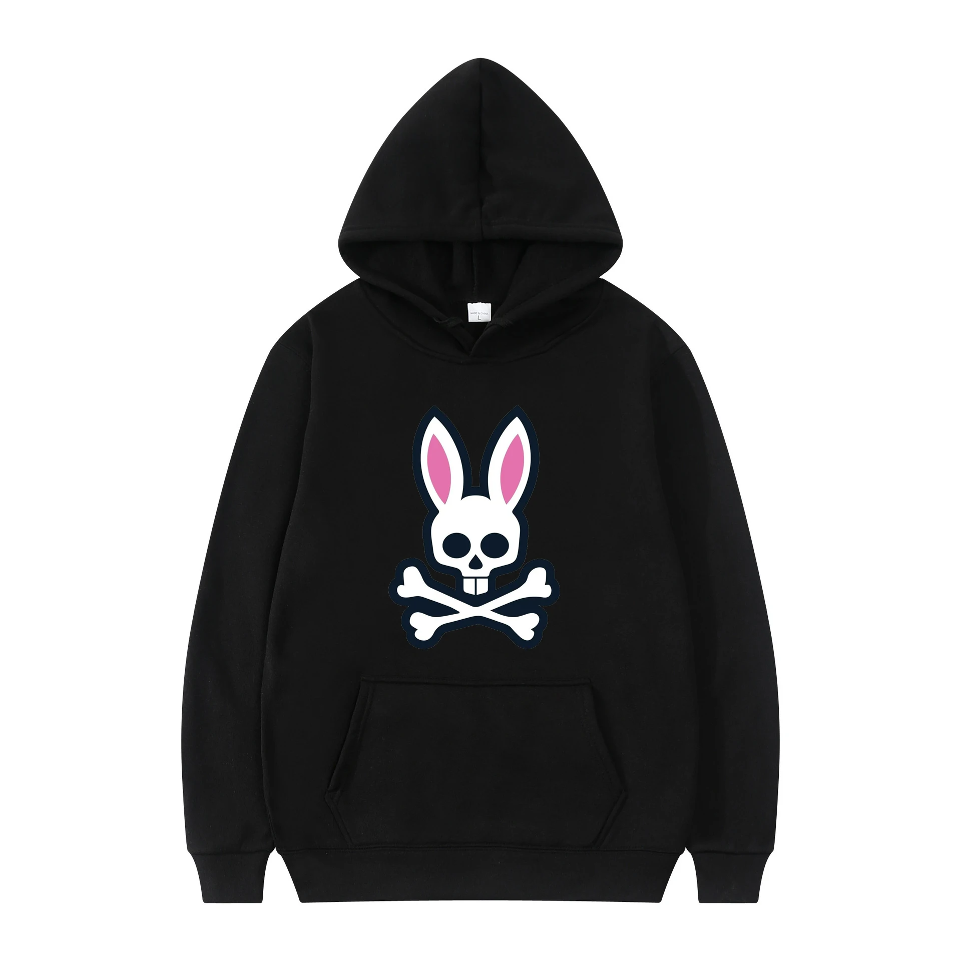 

Men's Sweatshirt Hoodie Skull Rabbit Head Print Men's Casual Top Spring And Summer Long Sleeve Fashion Comfortable Loose Coat