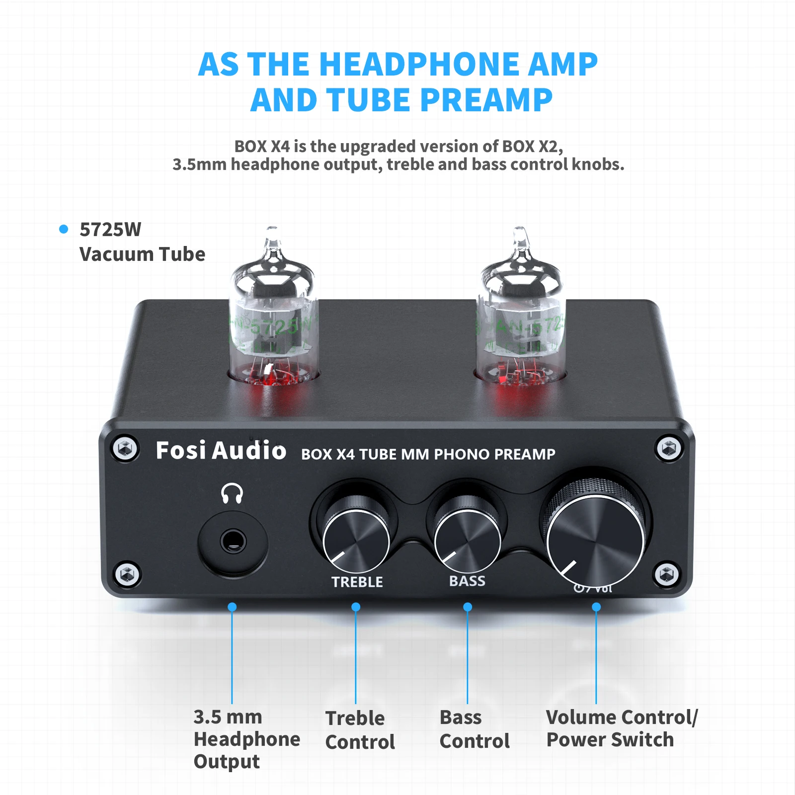 Fosi Audio Hifi フォノプリアンプ BOX X4 ターンテーブル蓄音機