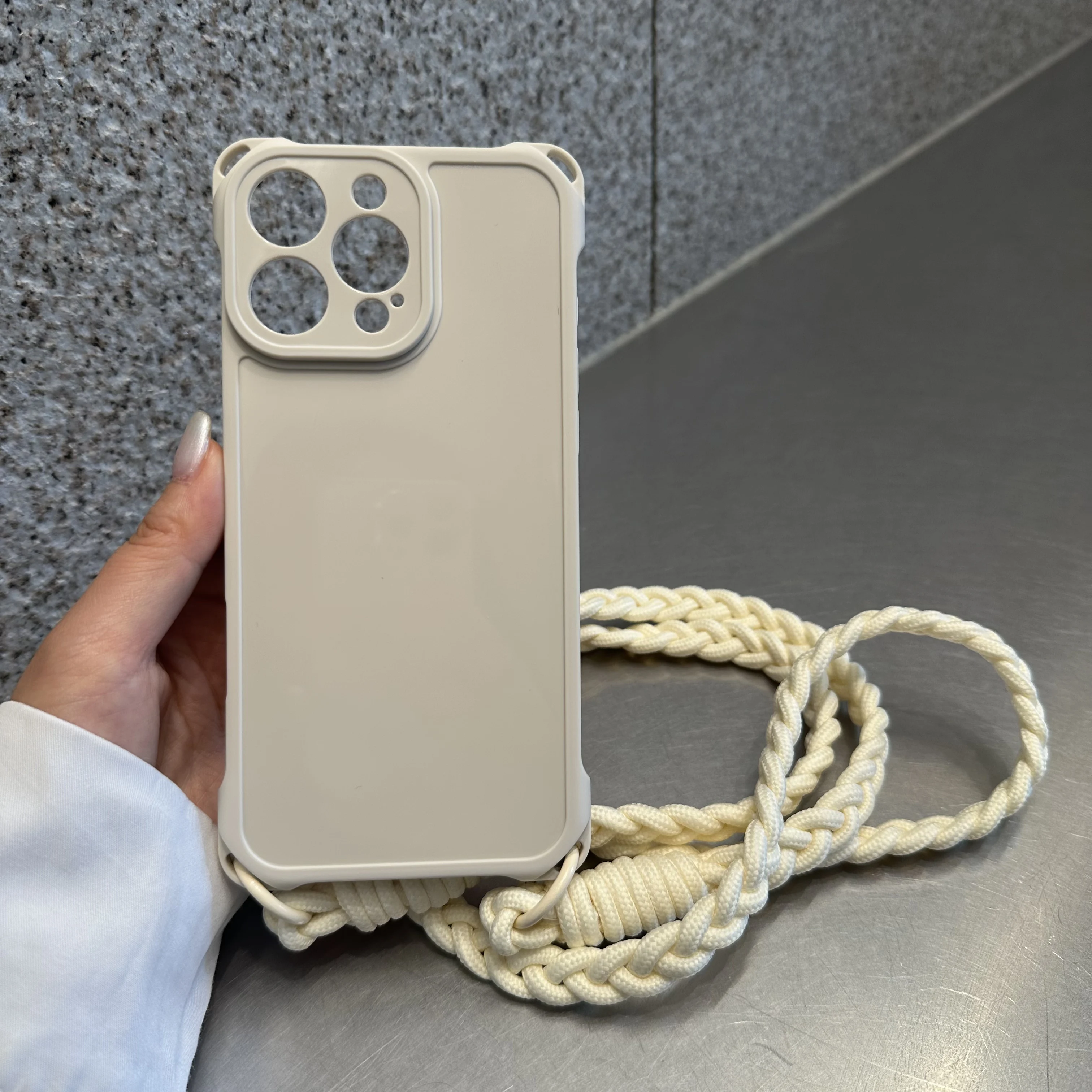 Crossbody Lanyard Shockproof Shoulder Strap Silicone Soft Case