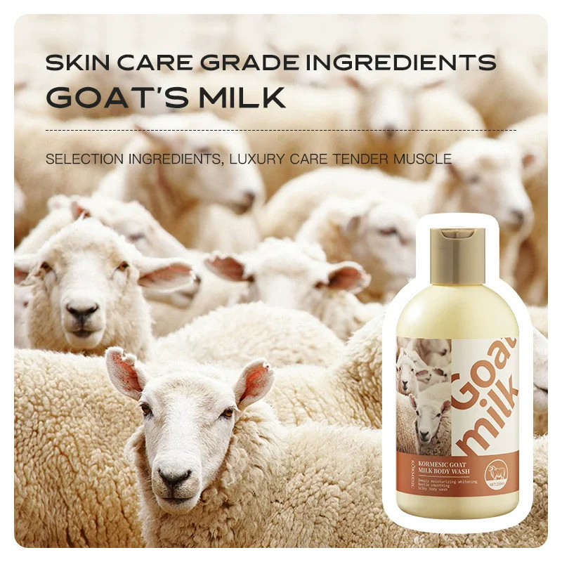 Goat milk shower gel 250ml, fragrance and body cleansing