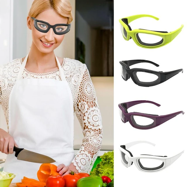 Tears Free Onion Chopping Goggles Glasses Eye Protector Kitchen Gadget Tool  Purple