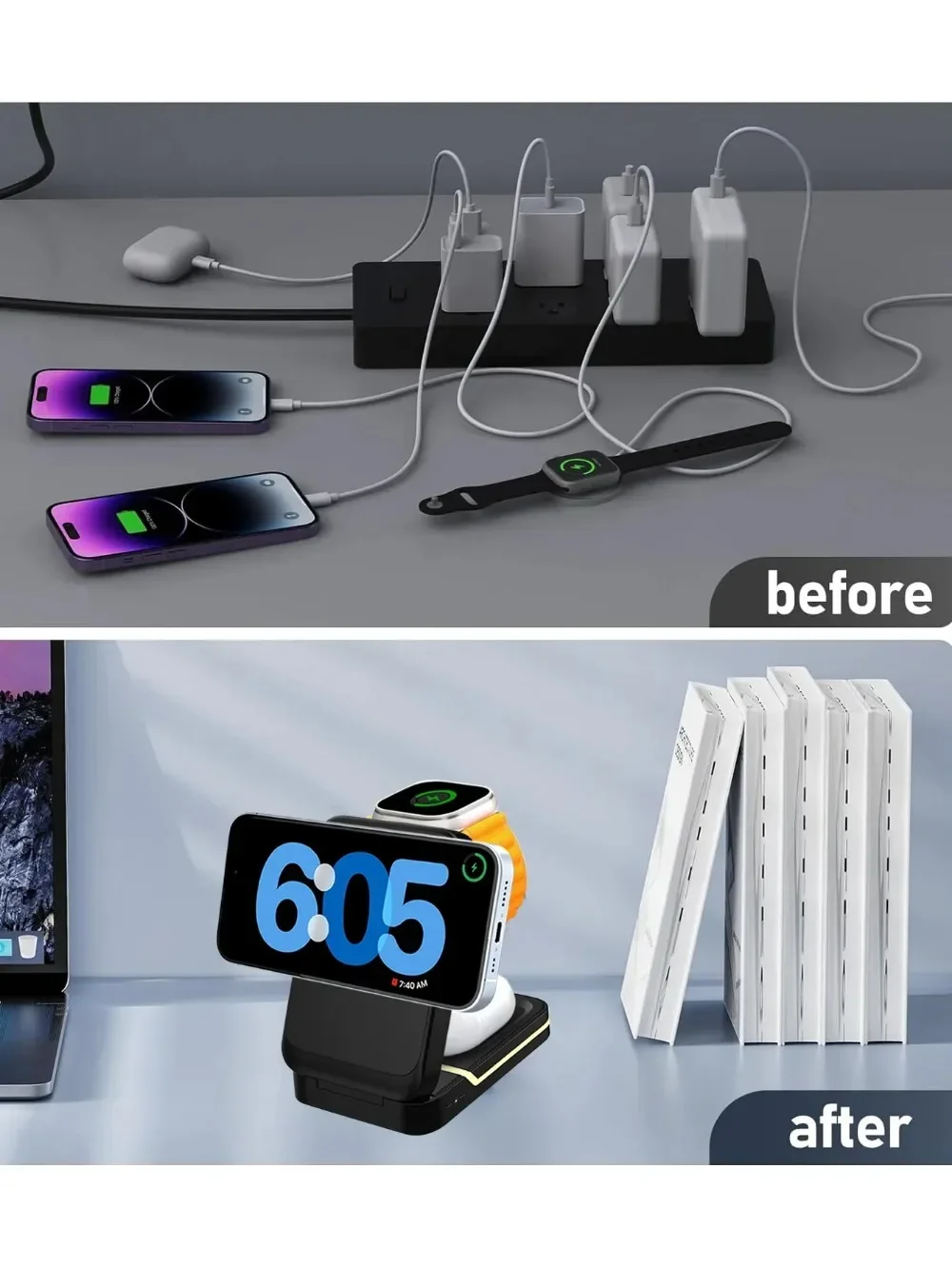 Magnetic Foldable Wireless Charger