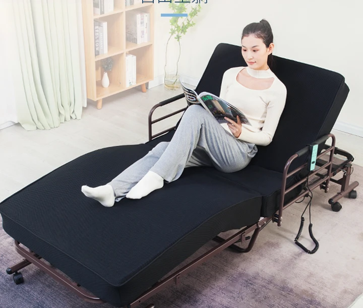 

Home care for the elderly, remote control, automatic lifting bed, backrest, breathable, adjustable angle