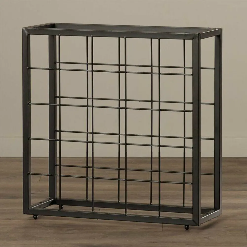 YEVA METAL 25 Bottle Rustic Metal Wine Rack