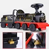 Child Electric Train Kids Riding Toy Ailway Classical  Model Can Carry Train Rail Car Children's Baby Walker Stroller Toys Gifts 4