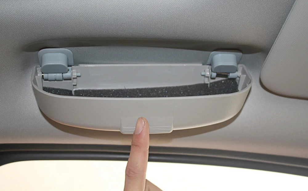 Soporte para gafas de sol de coche, caja de almacenamiento para SEAT Altea  Toledo MK1 MK2 Ibiza Cupra Leon Cupra para Skoda Fabia Rapid - AliExpress