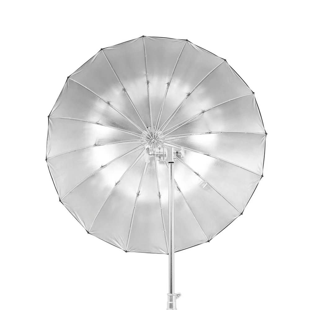 Godox UB-105S 포물선 블랙 반사 우산, 스튜디오 라이트 우산, 블랙 실버 디퓨저 커버 천, 41 인치, 105cm