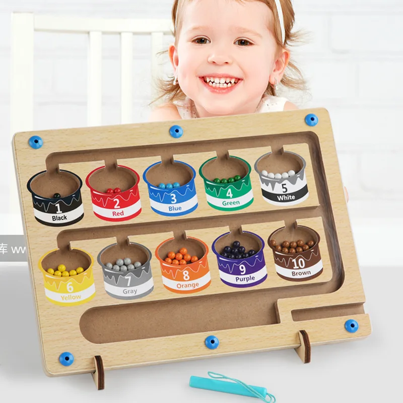 子供のための磁気パズル色とりどりの磁気ペンパズル幼児教育玩具