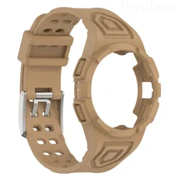 Transparent Silicone Watch Strap - Adjustable Smart Wristband with 20mm Band Width - Galaxy4 Classic 46mm (Coffee)