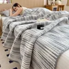 1pc Summer Quilted Quilt,Cotton Gauze Throw Blanket,Air Condition Comforter,Jacquard Bed Cover Bedspread Bedding بطانية اريكه 5
