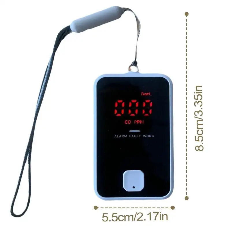 Carbon Monoxide Detectors Portable Co Detector With Intelligent Sound And Light Alarm Enhanced Co Monitor Alarm For Camping
